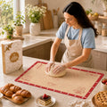 Non-Slip Silicone Baking Mat - 32x24 inch Extra Thick Pastry Mat with Measurements for Sourdough, Macarons, Bread, Pizza, Dough Rolling, Kneading, Oven Mat Heat Resistant to 480°F for Baker
