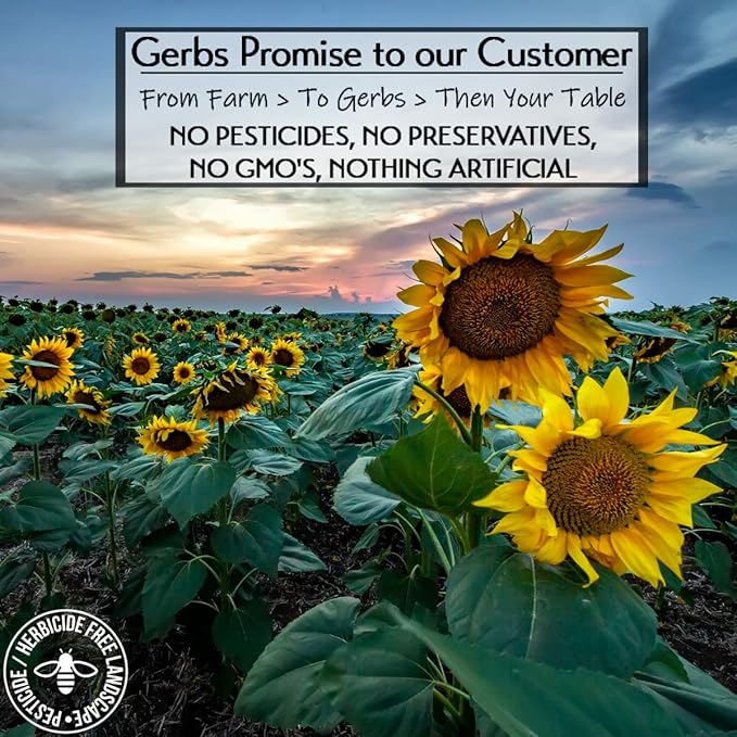 GERBS Sunflower Seed Meal 4 LBS. Premium Grade | Freshly Harvested & Packaged in Resealable Bulk Bag | Non-GMO, Keto & Paleo | Anti-Inflammatory Benefits, Prevent & Fight Sickness | Gluten Peanut Free
