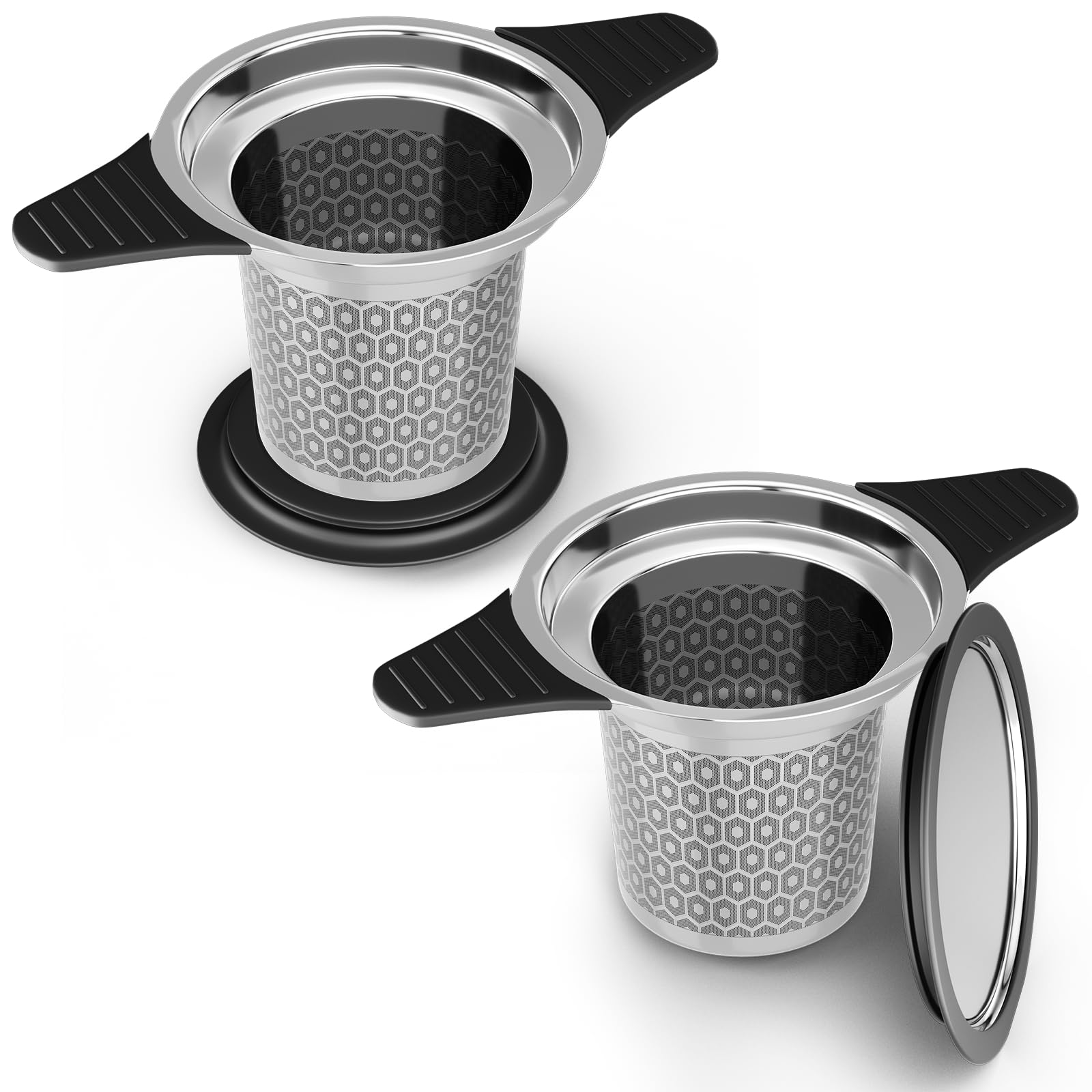 Reinmoson 2 PCS 304 Stainless Steel Tea Infuser for Loose Leaf Tea Steeper