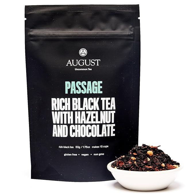 August Uncommon Passage Black Tea – Roasted Nuts & Dark Cocoa (1.75oz)