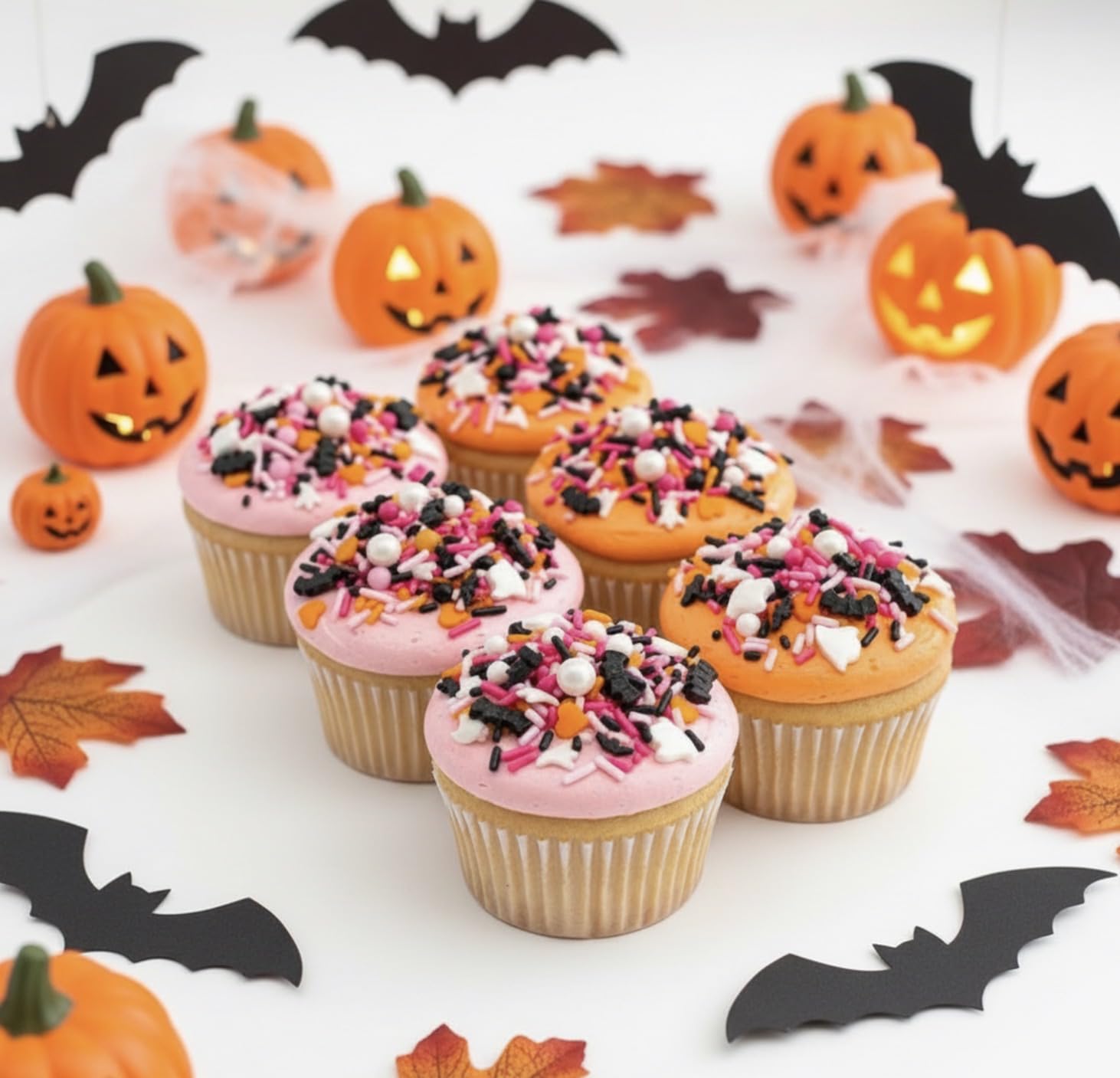 Manvscakes Sprinkles - Themed Sprinkles for Cake Decorating, Sprinkle Mix for Cookies, Ice Cream, Fondant Cake, Caramel Apples, Cupcakes & Other Desserts, Assorted Halloween Sprinkles, 4 oz
