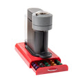 Mind Reader Nespresso Compatible Capsule Drawer, Countertop Organizer, Coffee Pod Holder, Storage, 9.25"L x 15"W x 2"H, Red