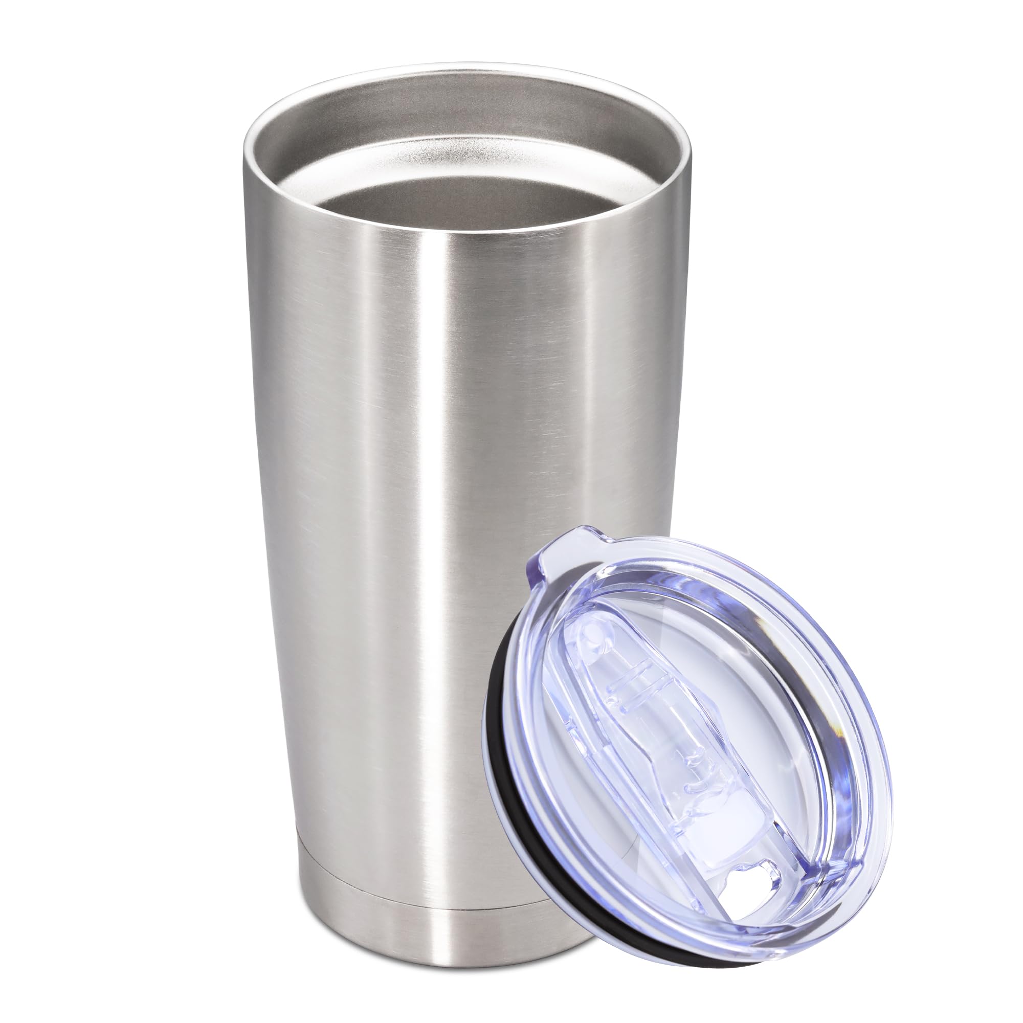 AUWBON 20oz Tumbler Stainless Steel Tumbler Coffee Tumbler with Lid SS, 1P