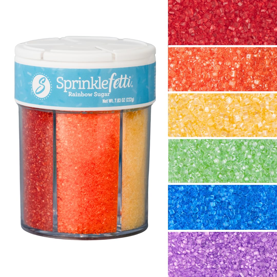 Sweets Indeed Rainbow Jimmies Sprinkles for Baking & Decorating, 6.45 oz