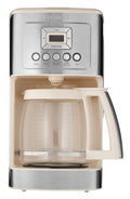 Cuisinart Coffee Maker, 14-Cup Glass Carafe, Fully Automatic for Brew Strength Control & 1-4 Cup Setting, Stainless Steel, DCC-3200CRM, Cream