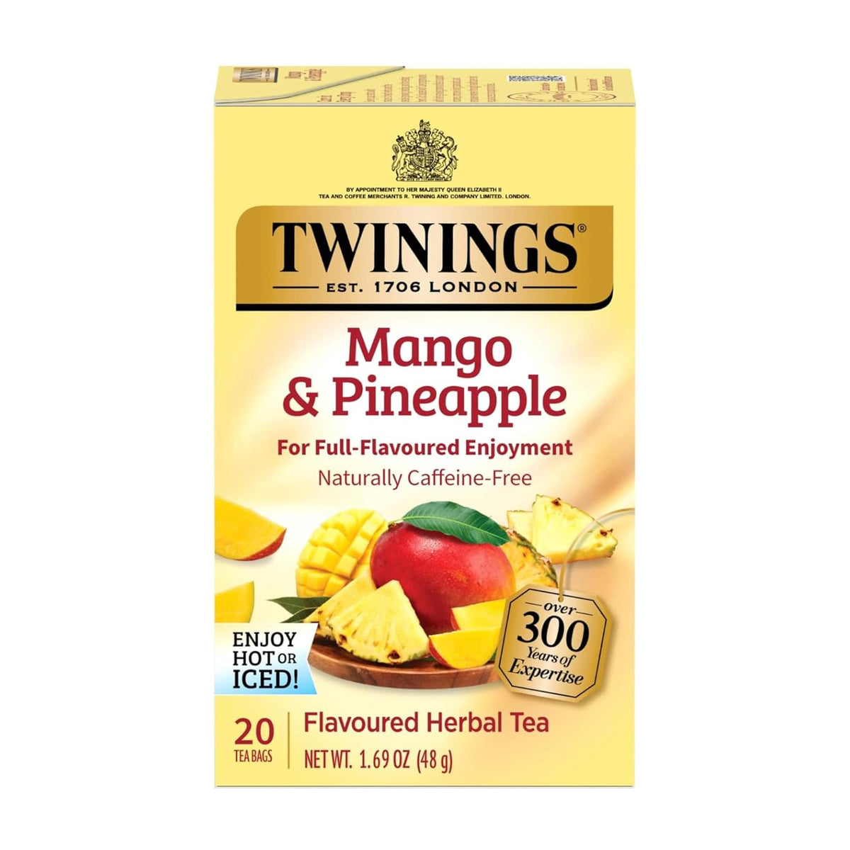 Twinings Blackcurrant Breeze Black Tea Individually Wrapped Bags, 20 Count (Pack of 1), Sweet, Tangy Taste, Caffeinated, Enjoy Hot or Iced, 20 Teabags