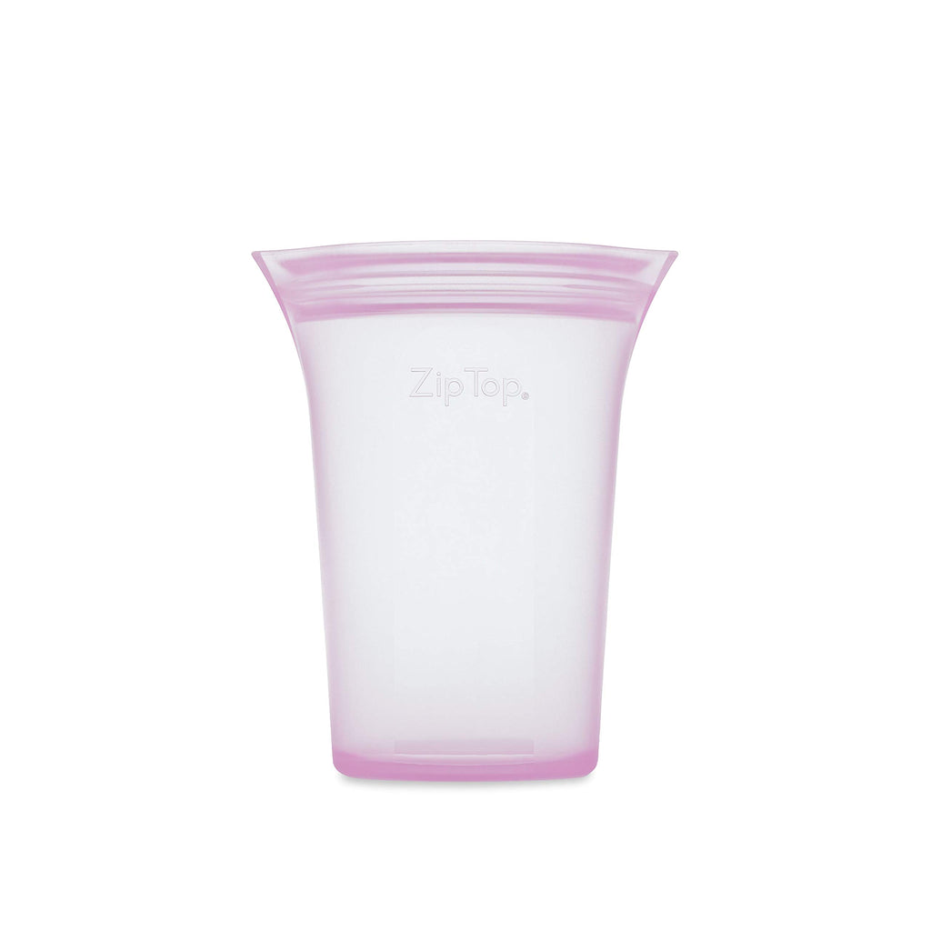 Zip Top Reusable Food Storage Bags | Medium Cup [Lavender] | Silicone Meal Prep Container | Microwave, Dishwasher and Freezer Safe | Made in the USA