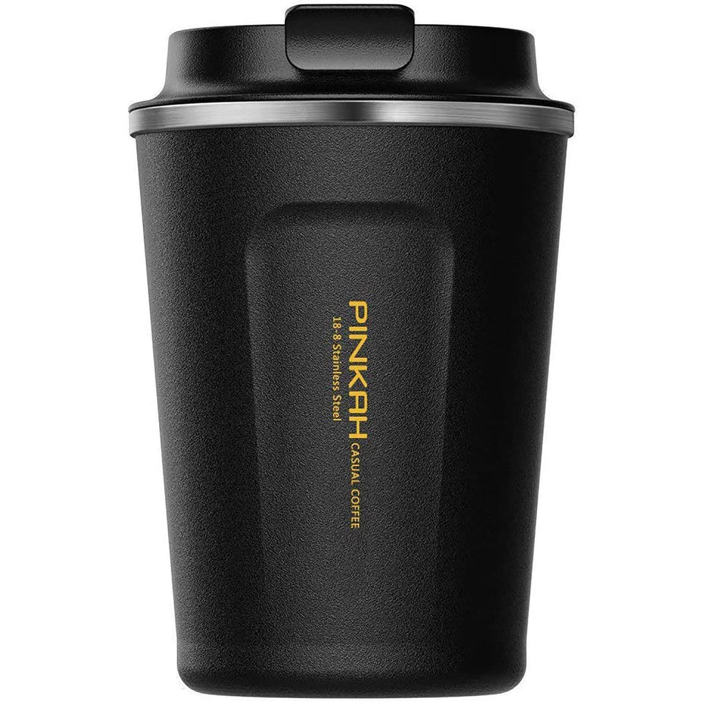 PINKAH 12OZ Vacuum Travel Mug for Ice Drinks/Hot Beverage, Double Walled Stainless Steel Insulated Coffee Tumbler Cup, Thermal Coffee Mug