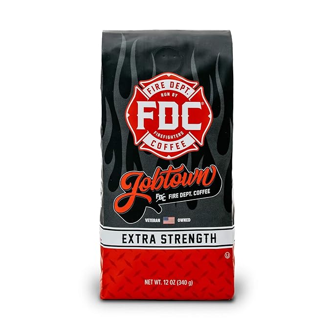 Fire Department Coffee Jobtown Extra Strength Coffee Beans - 12 oz