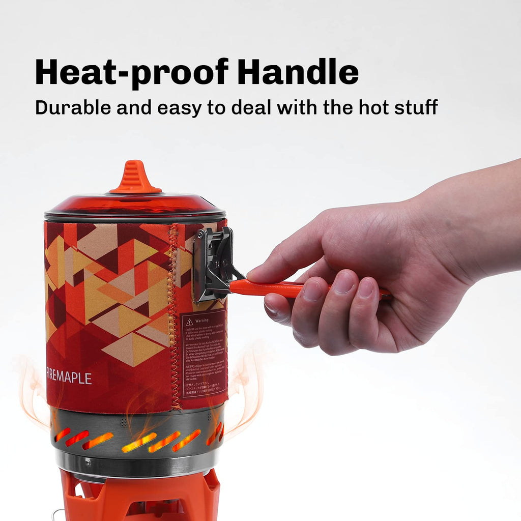 Fire-Maple Fixed Star X2 Backpacking Camping Stove System, Orange,22oz