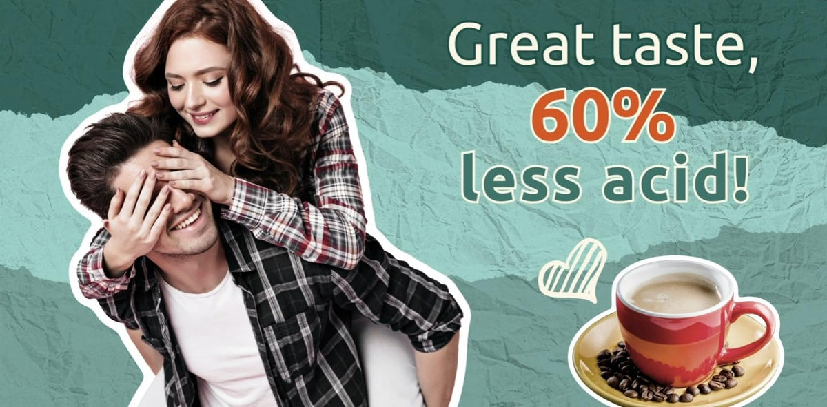 trücup Low Acid Coffee, Ground Coffee Medium Roast - Drip Grind 2 LB, Natural Water&Steam Process 60% Less Acid, Smooth Flavor, Stomach-Friendly Rich in Antioxidants