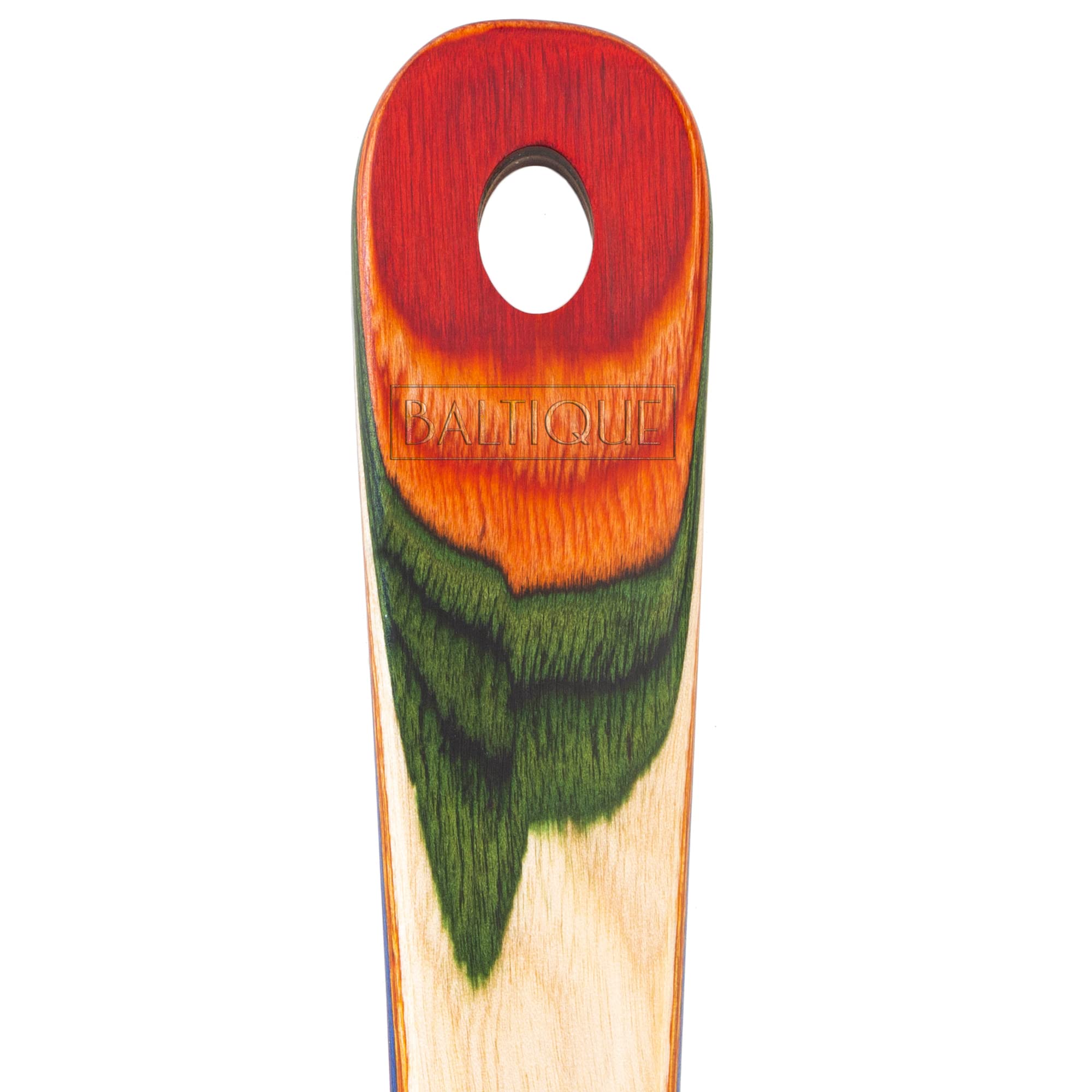 Baltique Marrakesh Collection Wooden Coffee Scoop – Colorful Birch Wood Reusable Scoop for Ground Coffee, Protein Powder & More