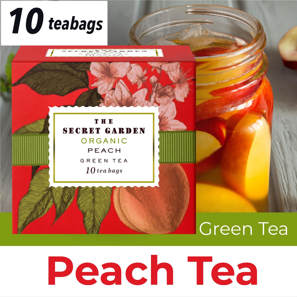 Premium Organic Holiday Tea Bag Sampler Gift Box - 90 Bags 9 Exotic Flavors Herbal Orange Spice, Mango, Earl Grey, Pomegranate, Peach, Green, Ginger Peach, Lemon Ginger, Acai Berry