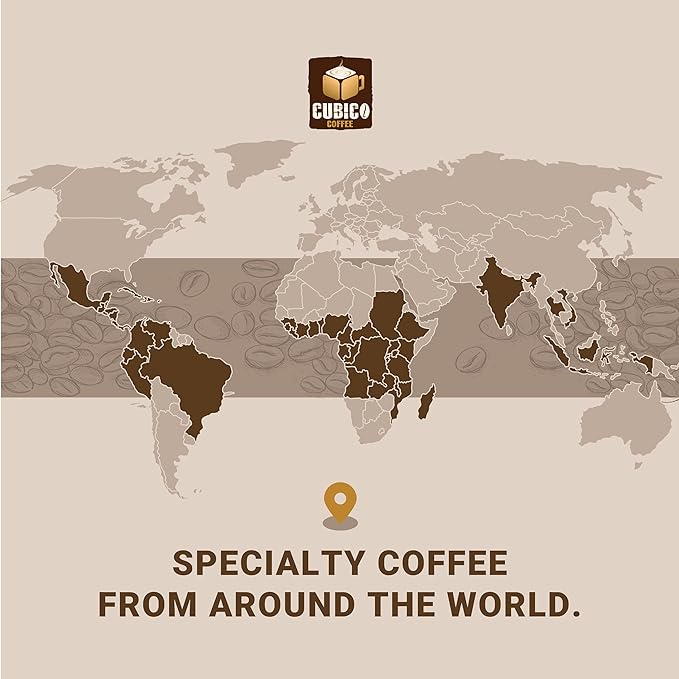 Cubico Coffee Guatemala Antigua Medium Roast Single Origin Coffee Pods, 10 Count, K-Cup Compatible