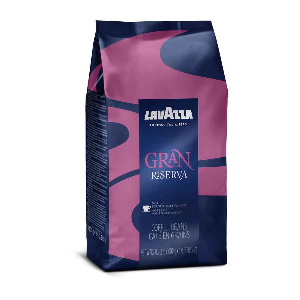 Lavazza Gran Riserva Whole Bean Coffee Blend, Dark Espresso Roast, 2.2LB Bag Authentic Italian