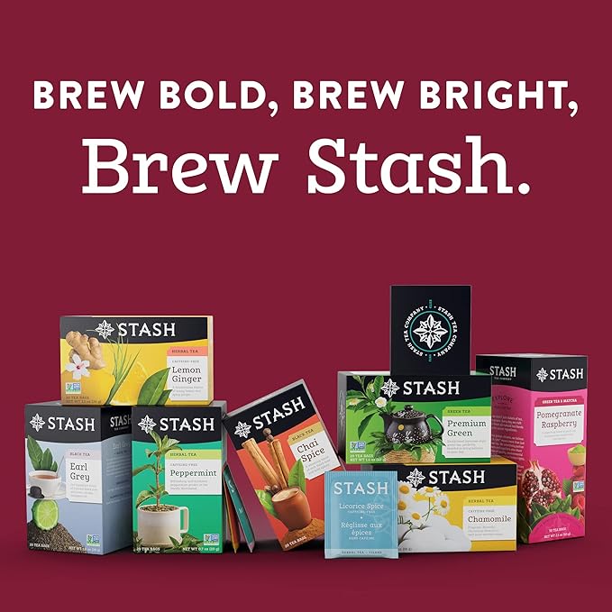 Stash Tea Decaf Chai Spice Black Tea - Decaf, Non-GMO Project Verified Premium Tea with No Artificial Ingredients, 18 Count (Pack of 6) - 108 Bags Total