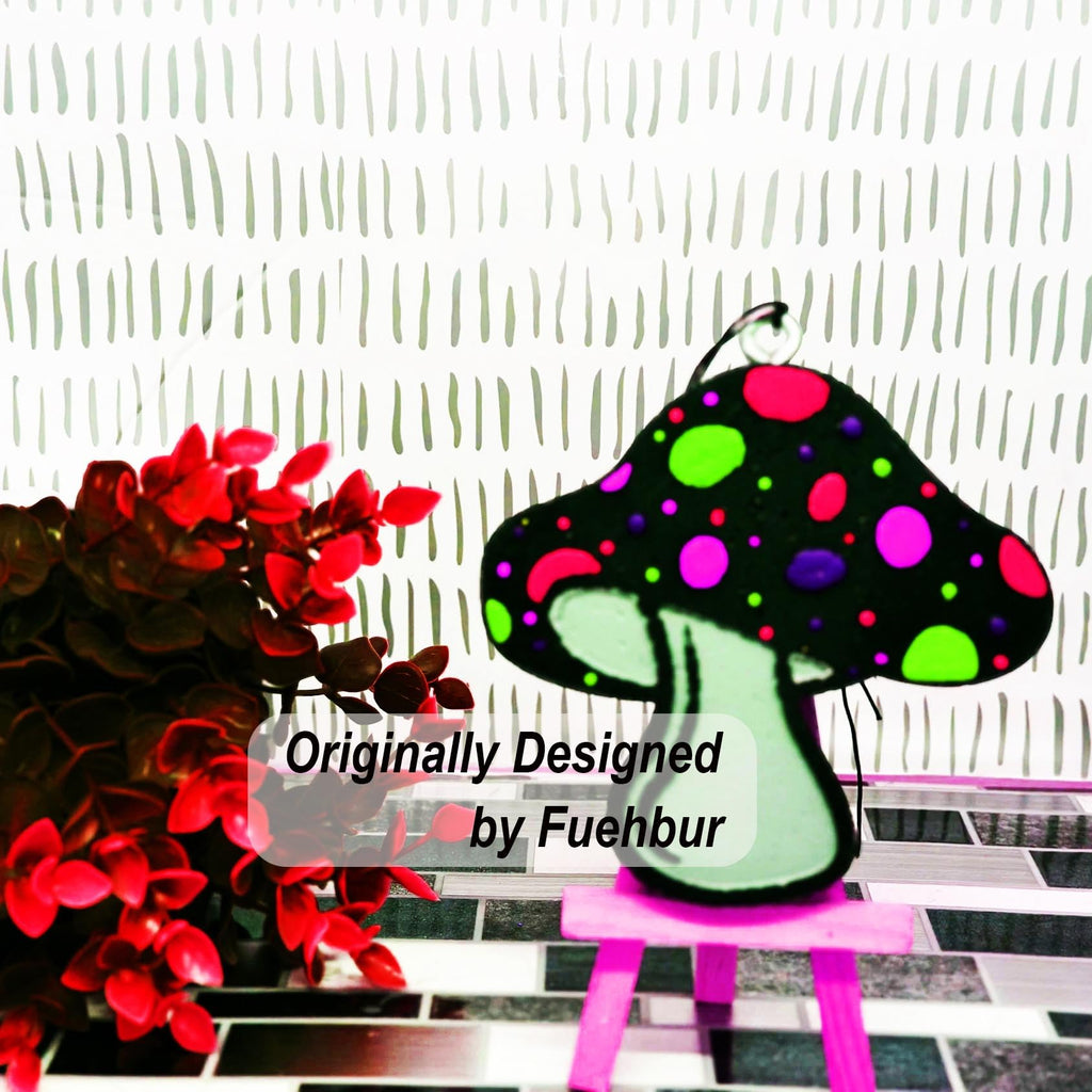 【300+ Design Optional】 Fuehbur Mini Mushroom Car Freshies Mold - Aroma Bead - Epoxy Resin - Candle Soap Silicone Mould - Medium Size