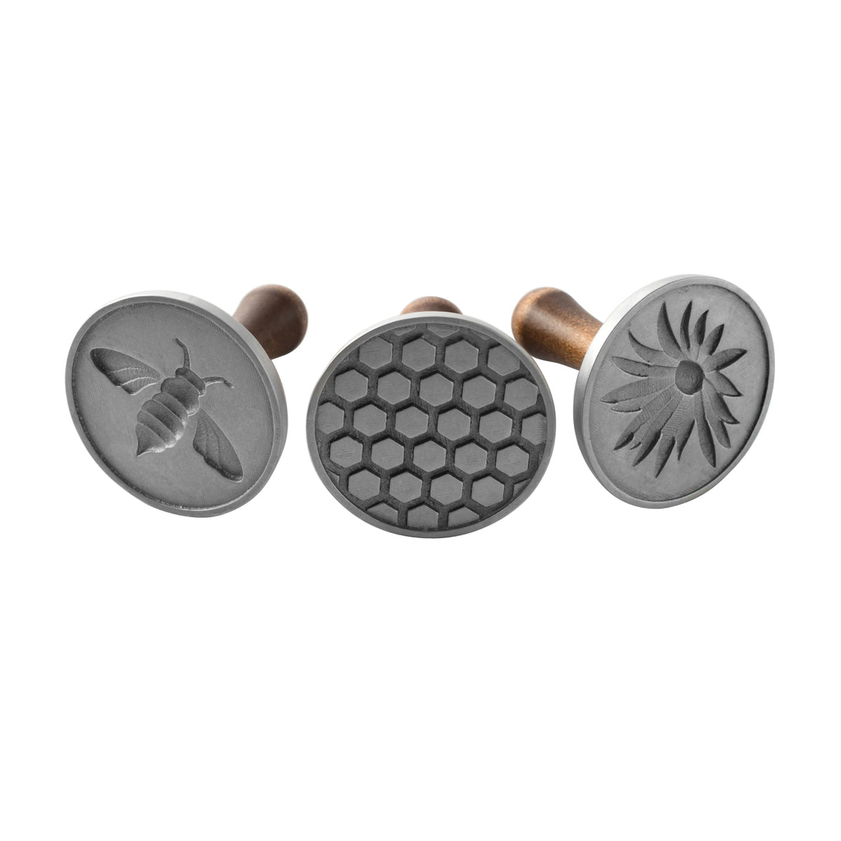 Nordic Ware Springerle Cookie Stamps (Set of 3), Sturdy Cast Aluminium Cookie Stamp Set, Cookie Press Set Made in the USA, Sturdy and Durable Biscuit Maker Press Set