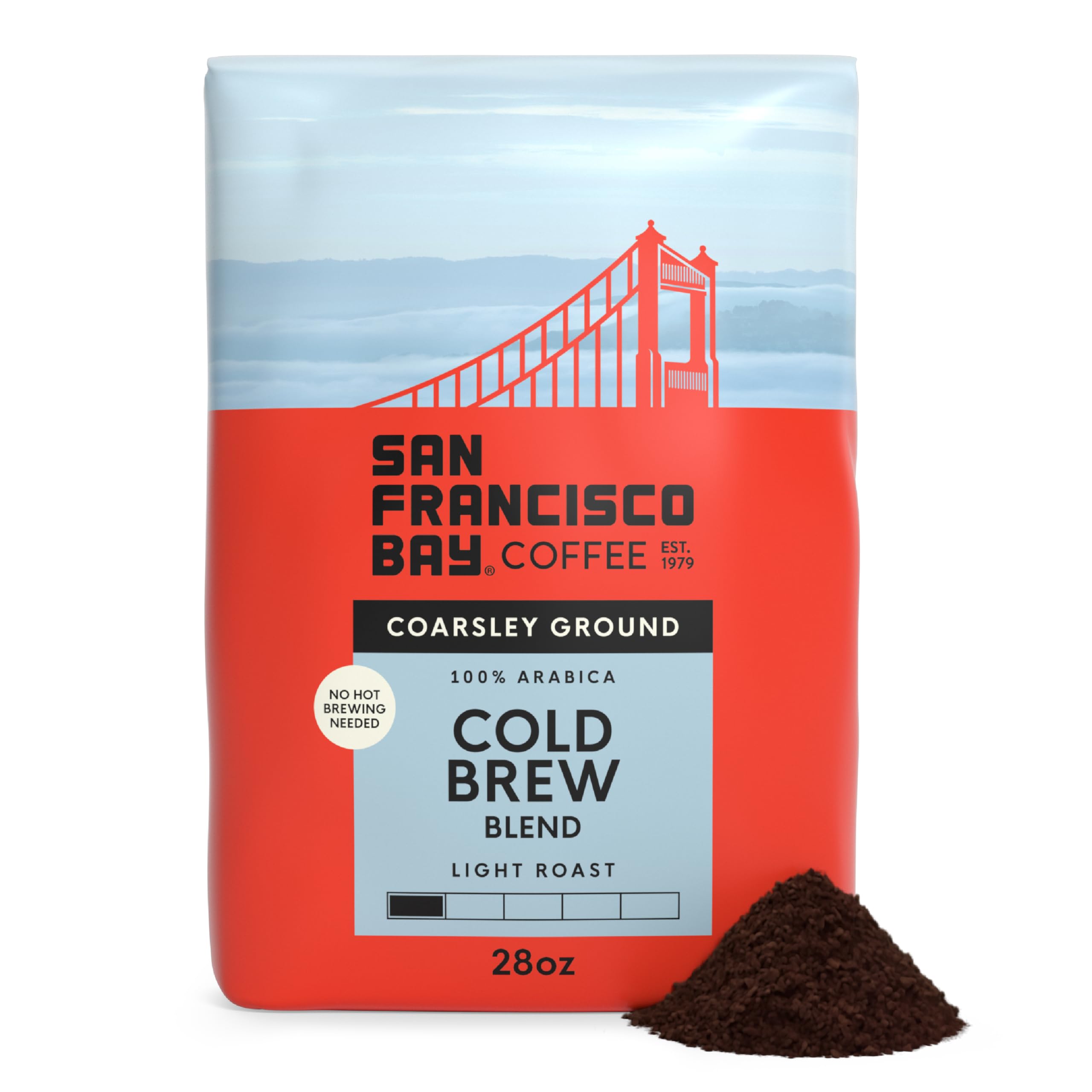 San Francisco Bay Coffee Cold Brew Blend Ground Coffee, 28 oz bag