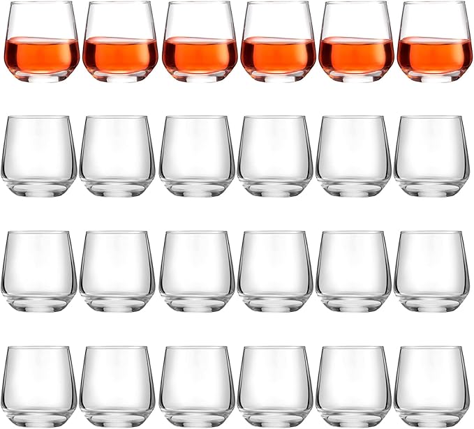 Zopeal 48 Pack Shot Glasses 3.25 oz Tequila Whiskey Tasting Glass Cups Small Liquor and Spirit Bar Shooter for Drinking Tasting Espresso Beer Juice