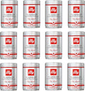illy Whole Bean Coffee, Classico Medium Roast, 8.8oz, 12 Pack