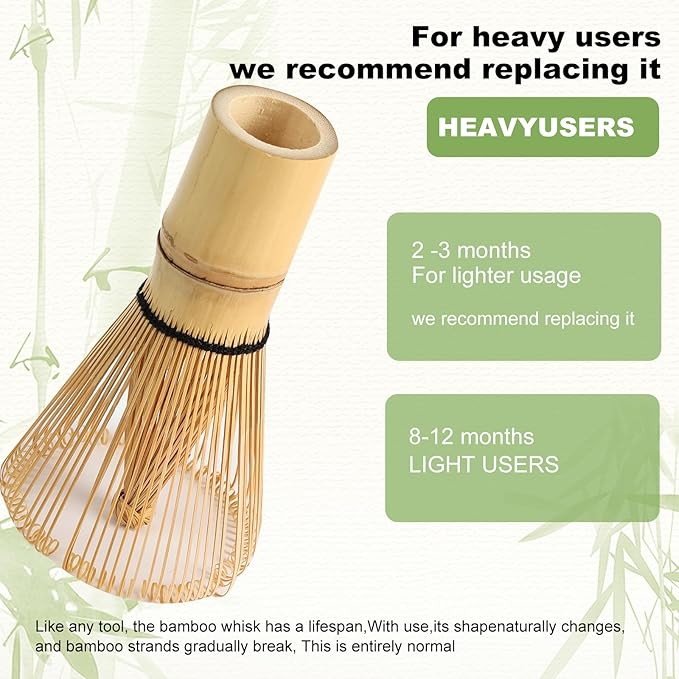 Matcha Whisk，Bamboo Whisk For Matcha Tea ，Bamboo Matcha Whisk 100 Prong，Matcha Bamboo Whisk 100% Natural Handcrafted