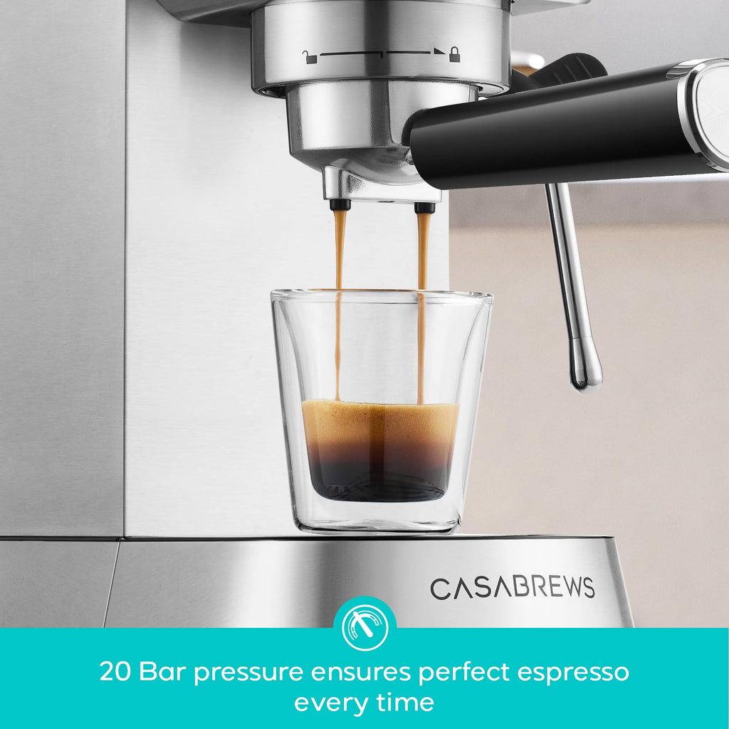 CASABREWS 5418 PRO Espresso Machine with Fast Heating System and Steam Wand