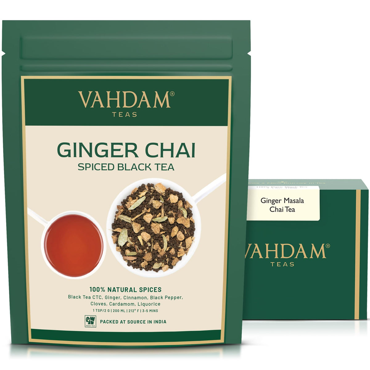 VAHDAM Earl Grey Citrus Green Tea Loose Leaf (3.5oz|50+ Cups) Bergamot Oil