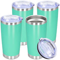 20oz Tumbler Stainless Steel Tumbler Coffee Tumbler with Lid Light Blue, 4P