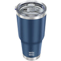 WETOWETO 30oz Tumbler with Lid, Stainless Steel Vacuum Insulated Water Coffee Tumbler, Double Wall Powder Coated Travel Mug Thermal Cup for Home Outdoor (Navy Blue, 1 Pack)
