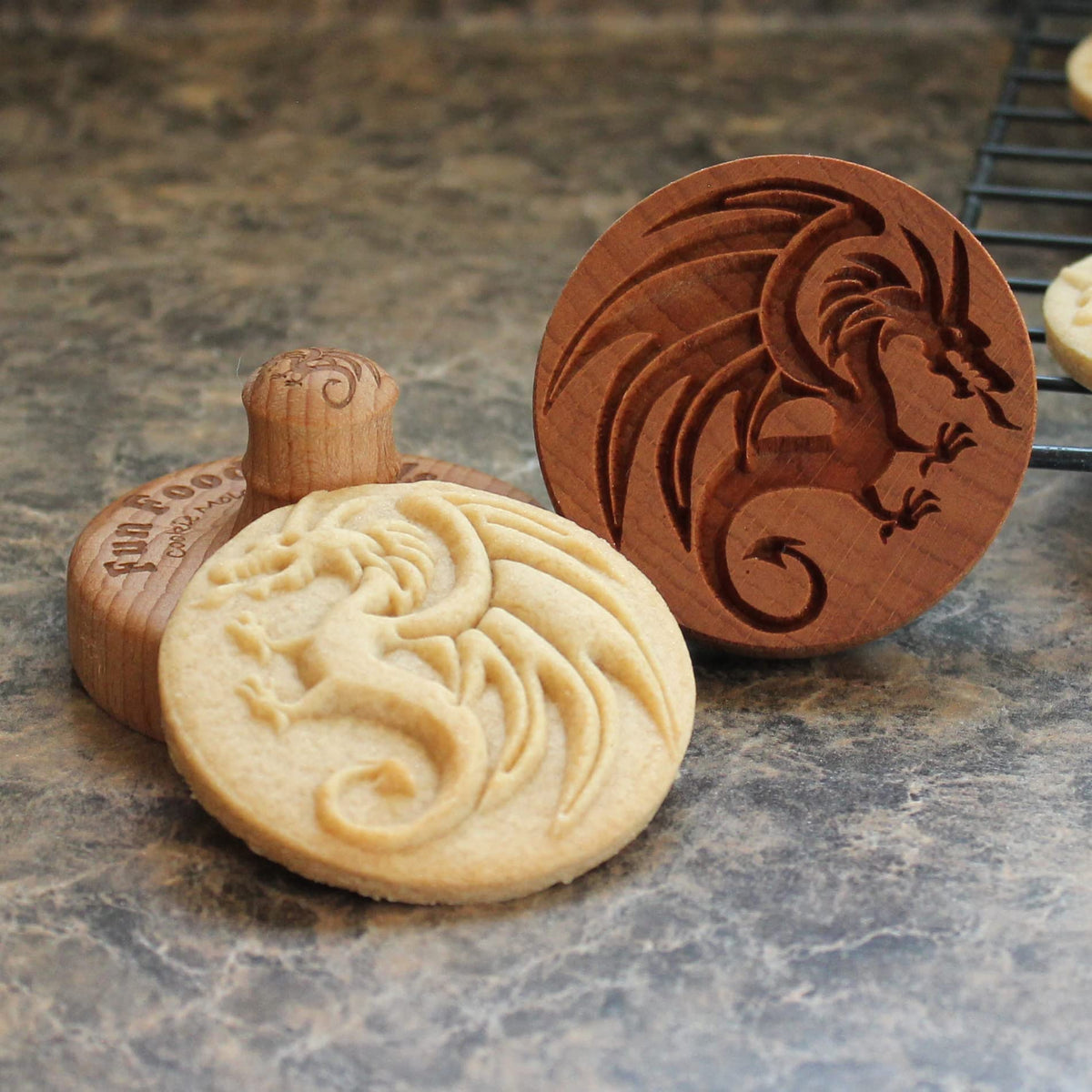 Fun Food Tools, Wood Cookie Stamp, 2.5 Inch (Chartres Cathedral CS-056)