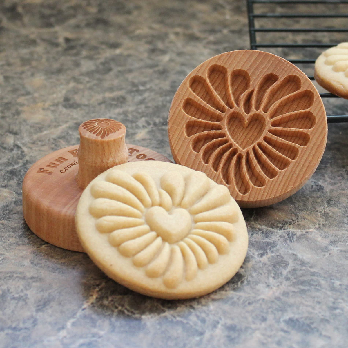Fun Food Tools, Wood Cookie Stamp, 2.5 Inch (Chartres Cathedral CS-056)