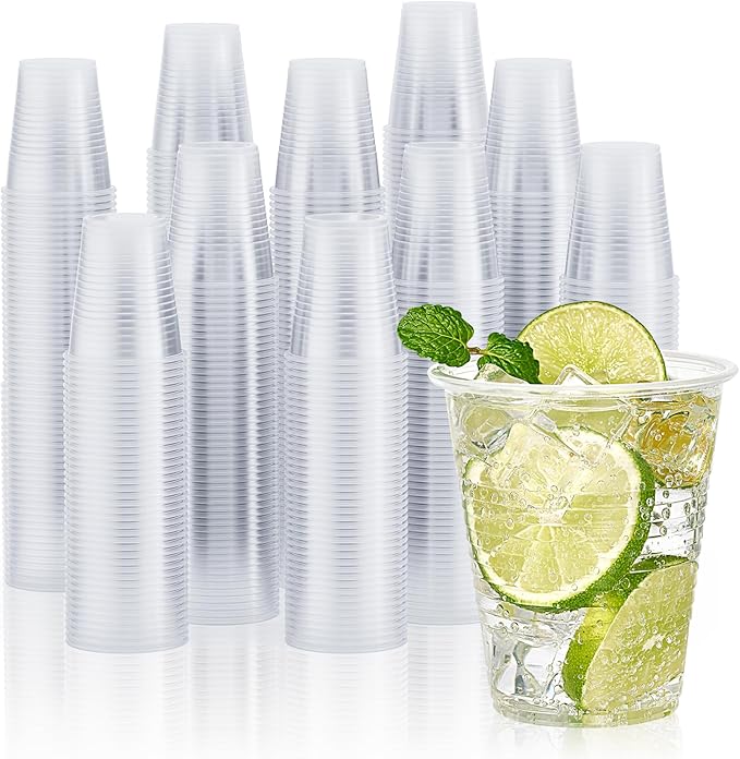 Vplus 2000 Pack 7 OZ Drinking Clear Disposable Plastic Cups for Business