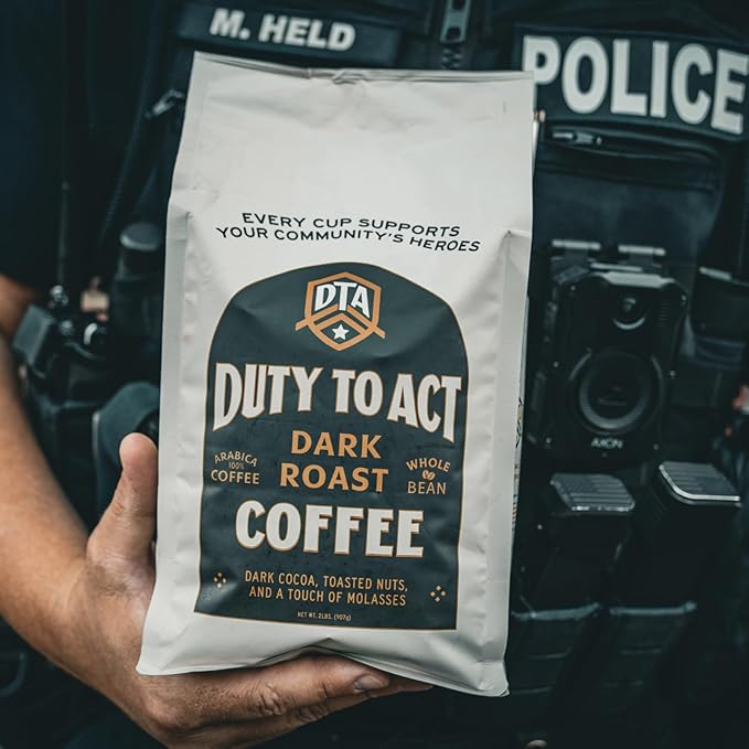 Duty to Act Dark Roast Whole Coffee Beans, 2 lbs (Pack of 1)