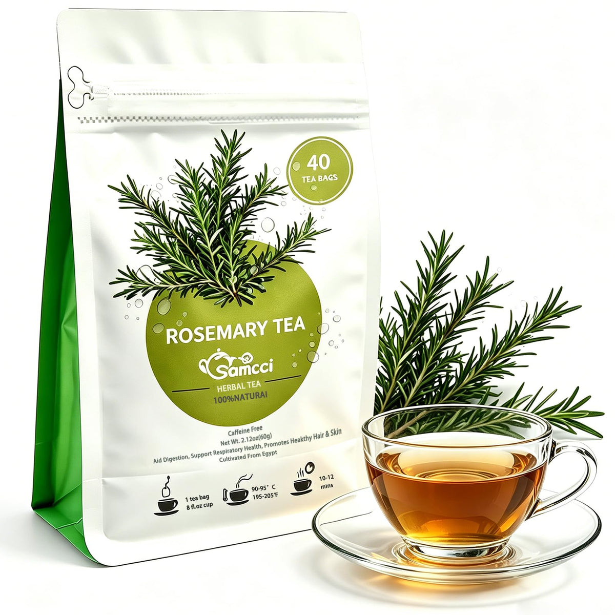 Samcci Senna Tea, 50 Tea bags, Naturally Senna Leaf Tea for Constipation