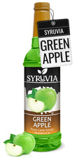 Syruvia Green Apple Syrup, Flavored Syrup for Cocktails, Fruit Drinks, Lemonades, and Desserts – 25.4 fl oz