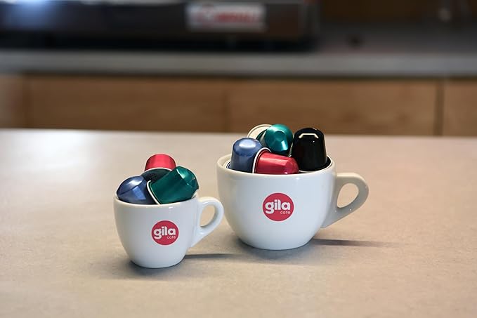 GILA Cafe Espresso Lungo aluminun coffee capsules compatible with Nespresso Original Machines Pack (6 pack x 10), 60 count