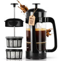 ESPRO P5 French Press Coffee Maker, 18oz, Polished, Stainless Steel Press