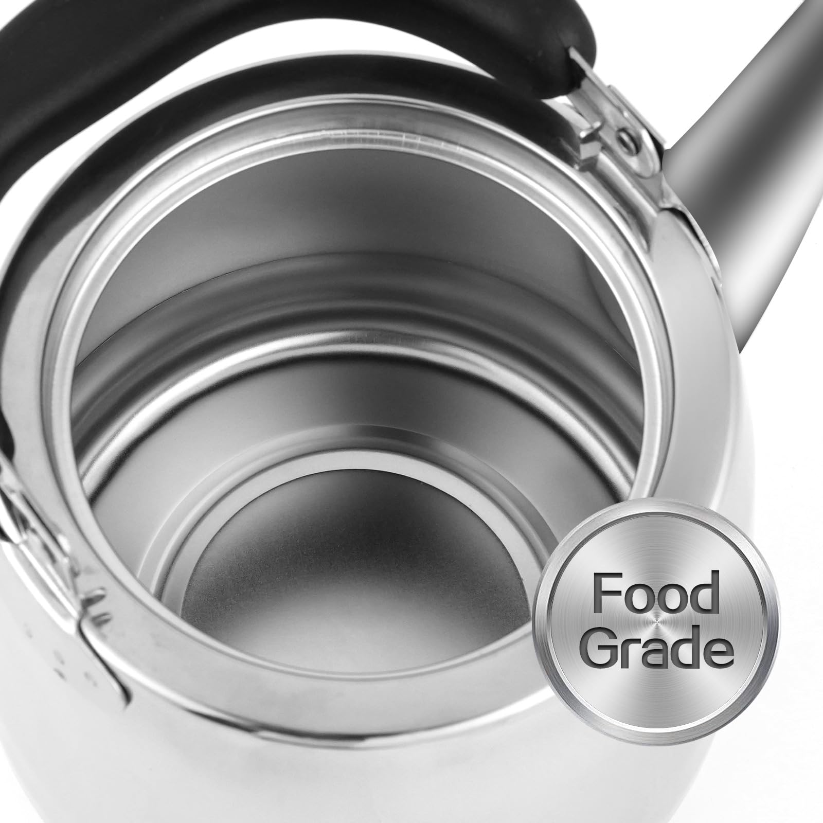 MAXCOOK 2.1 QT Stainless Steel Whistling Tea kettle for Stove Top