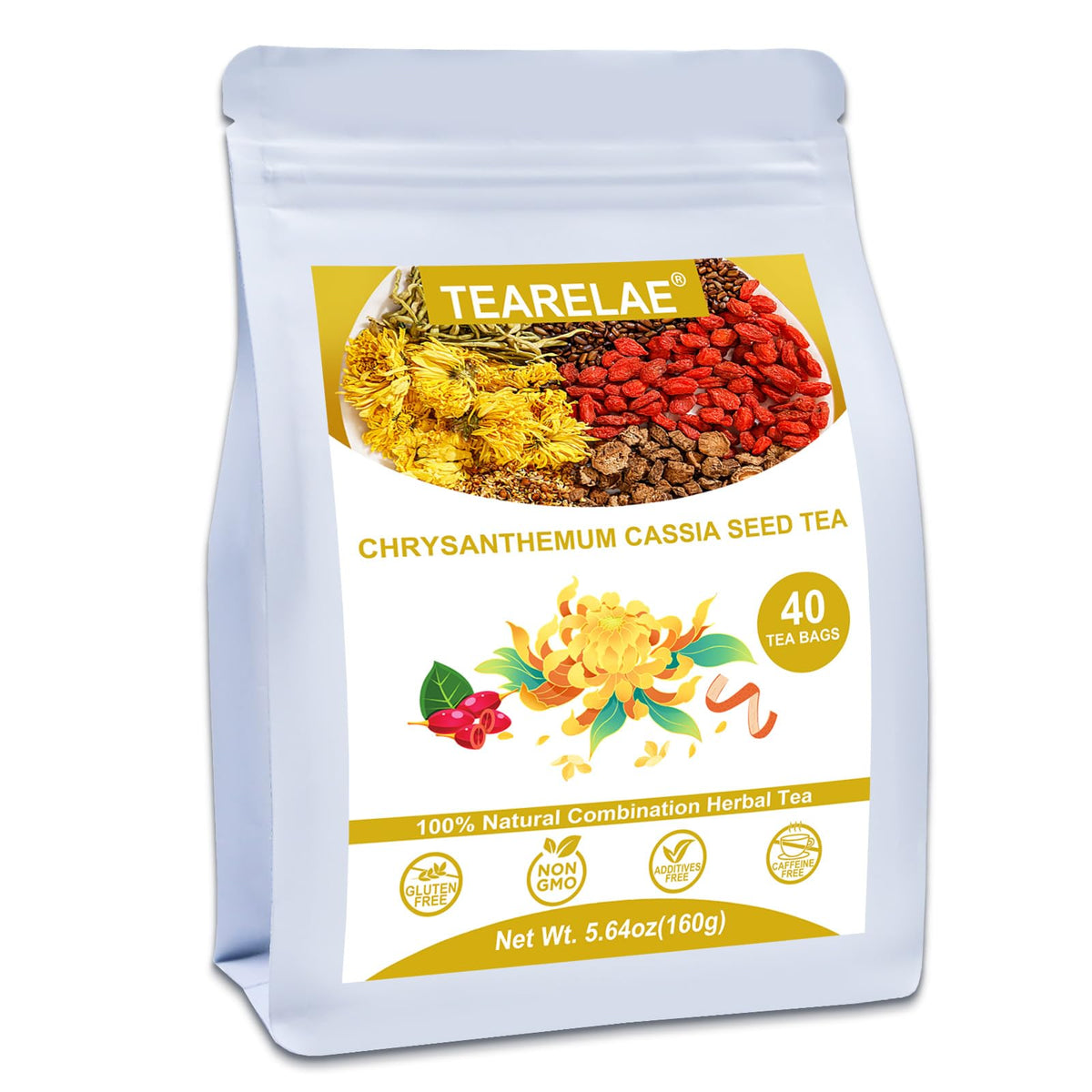 TEARELAE - Linden Tea Bags, 45 Ct, Linden Flower & Leaf, Te de Tilo