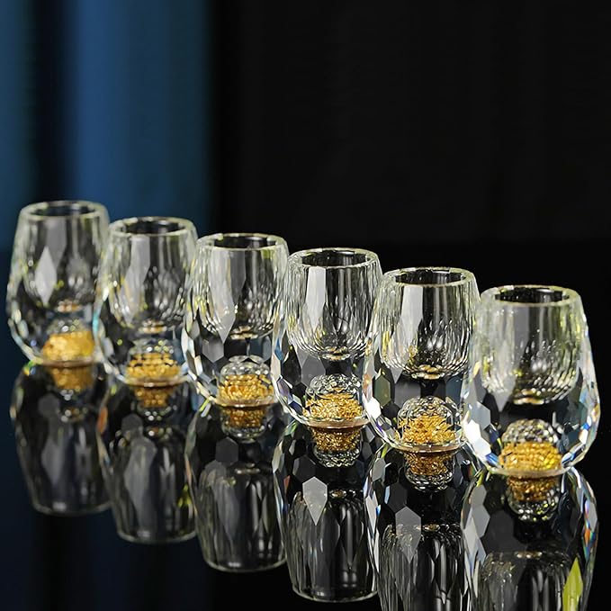 Soopiiso Crystal Glasses 0.5oz/15ml,shot glasses (6)