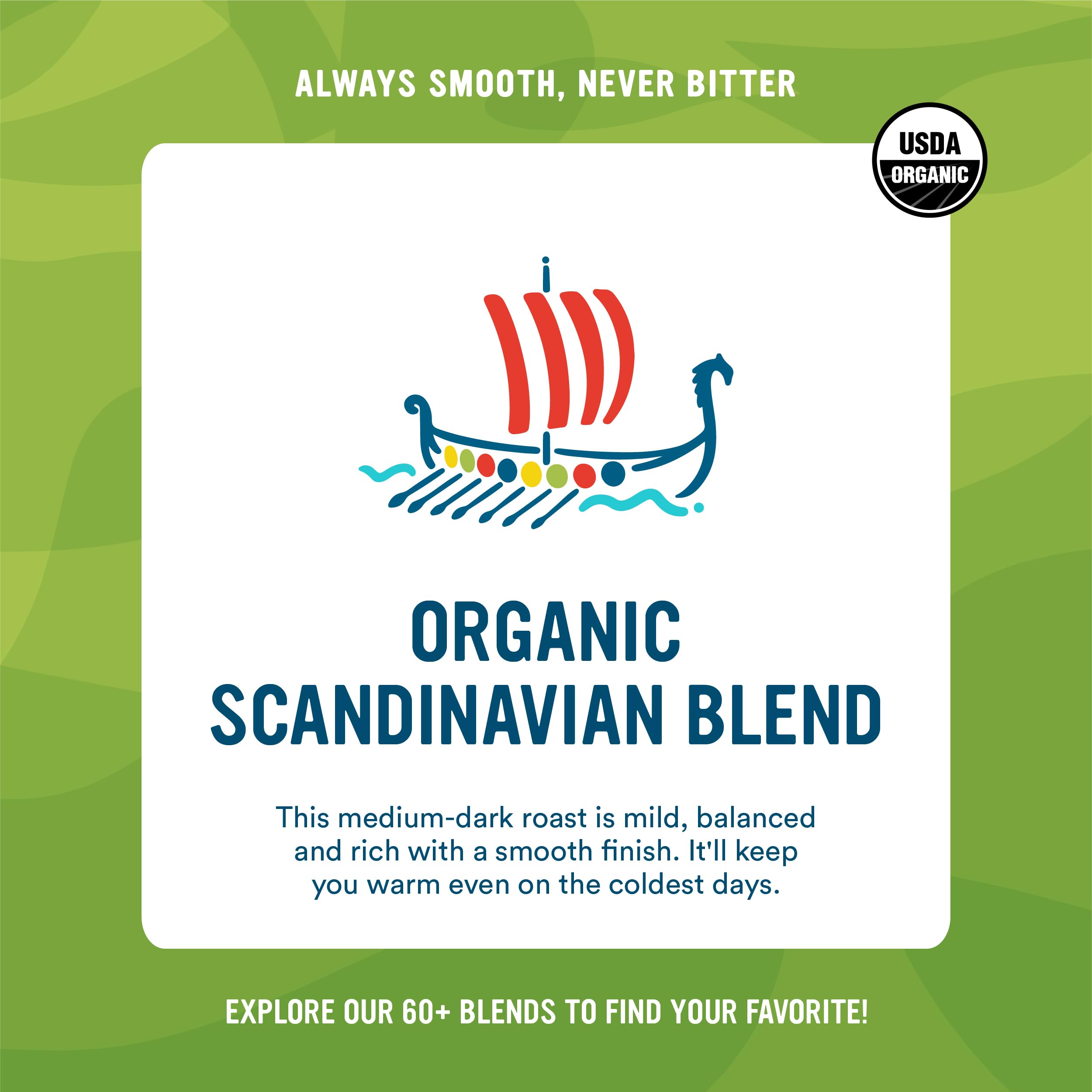 Cameron's Coffee Roasted Whole Bean Coffee, Scandinavian Blend, 28 Ounce