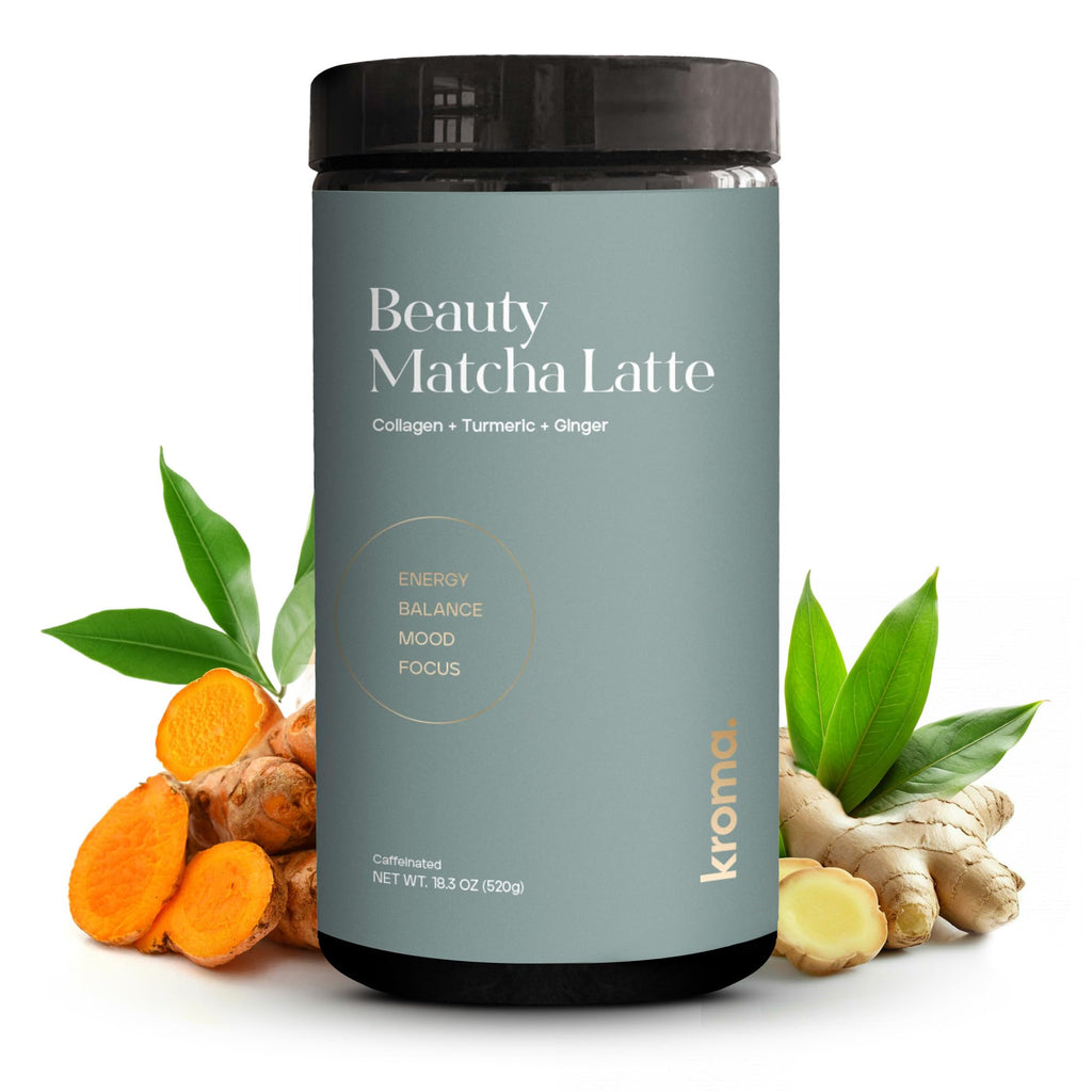 Kroma Beauty Matcha Latte with Collagen, 17.75 oz, 503g, 60 Servings