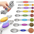 Abtrino Magnetic Measuring Spoons Set with Measurement Markings | Colorful