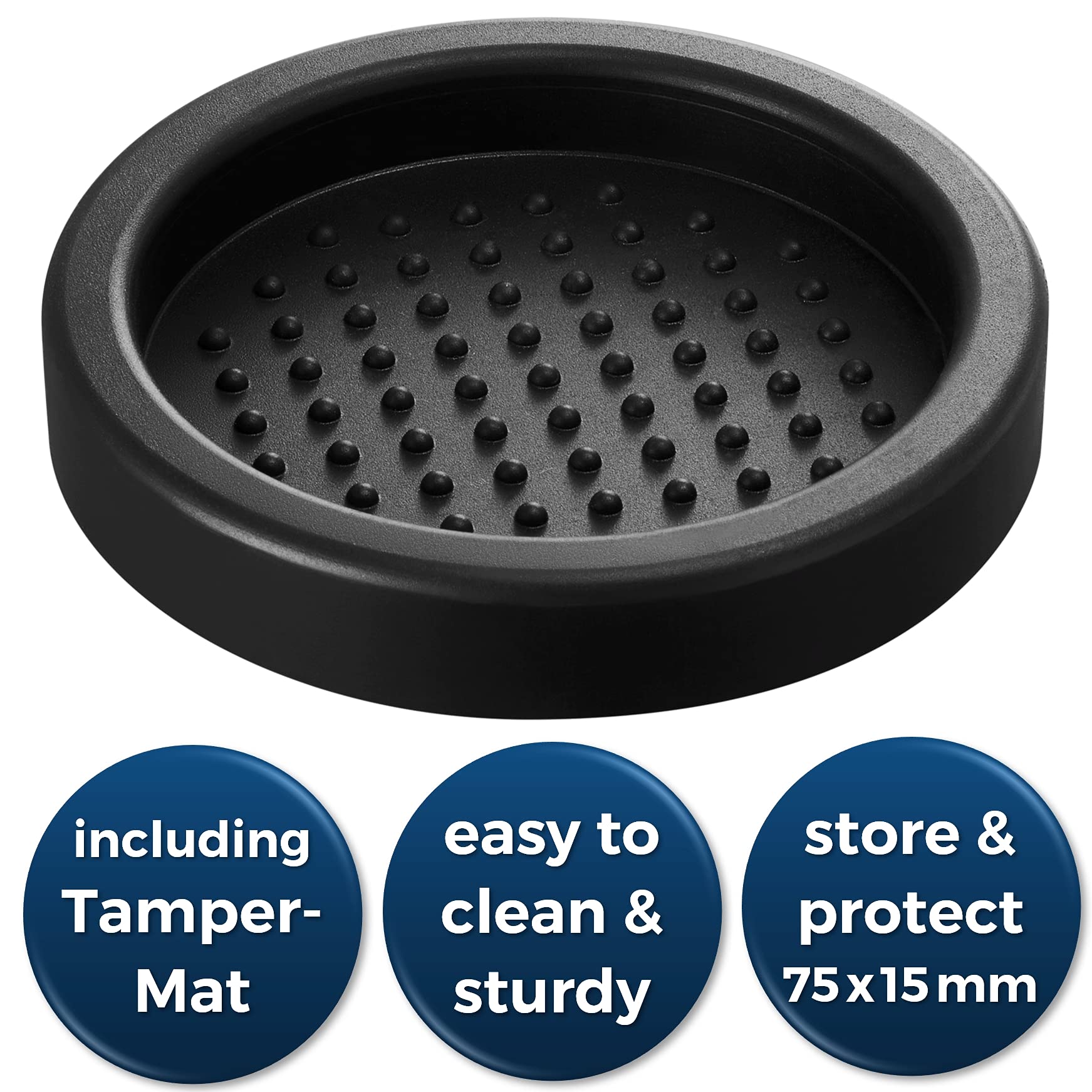 Practimondo Premium Barista Espresso Tamper Set 53mm Aluminum and Stainless Steel (53mm, Aluminum Handle)