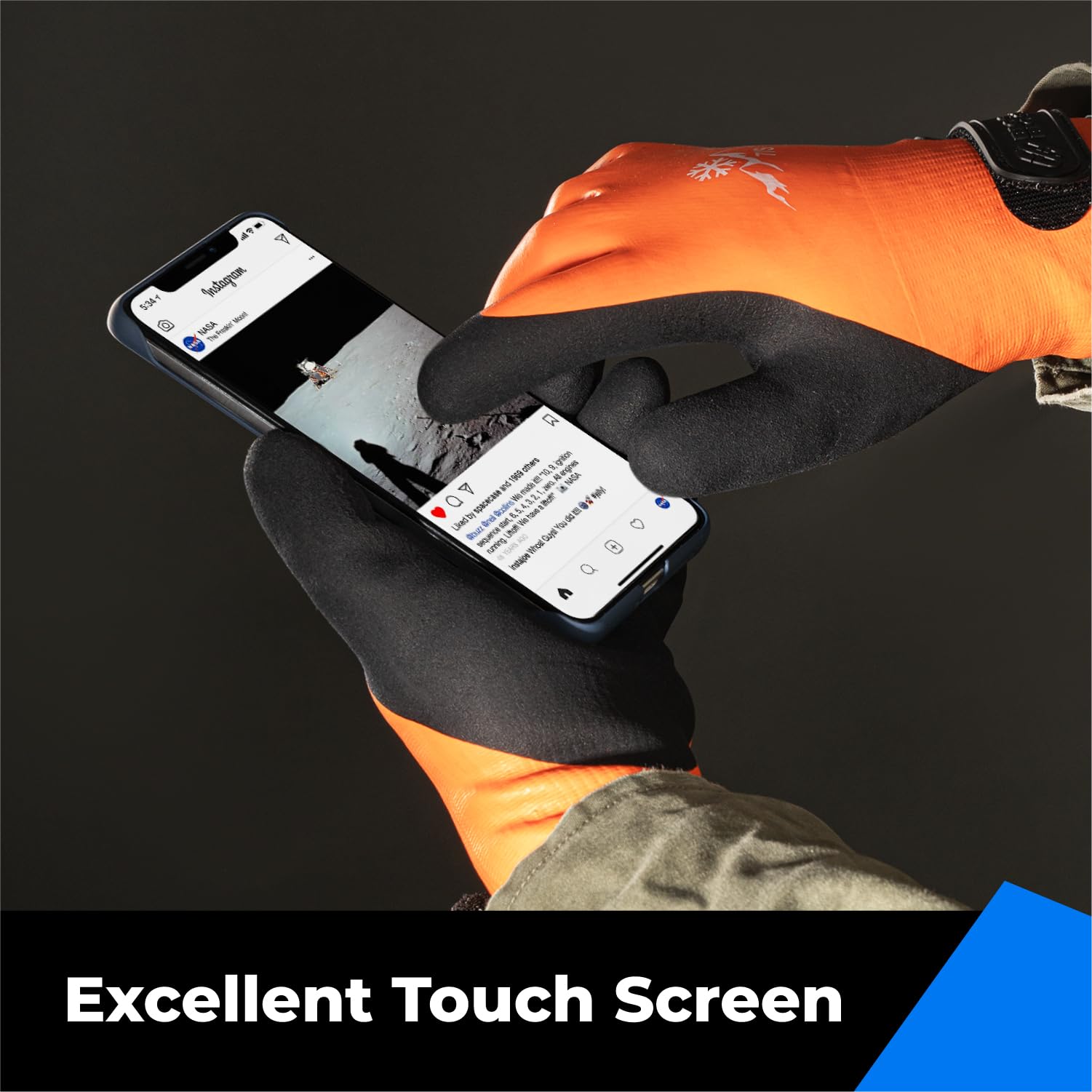 toolant 100% Waterproof Winter Work Gloves, Thermal Insulation with Grip