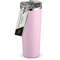 SipX™ 22 oz Insulated Coffee Tumbler with Leakproof Lid – Stainless Steel, Vacuum Insulated – Keeps Drinks Hot or Cold for Hours – Cupholder Friendly Travel Mug – Pink
