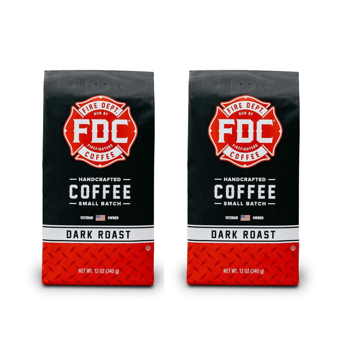 Fire Department Coffee Dark Roast Whole Bean Coffee - 12 oz