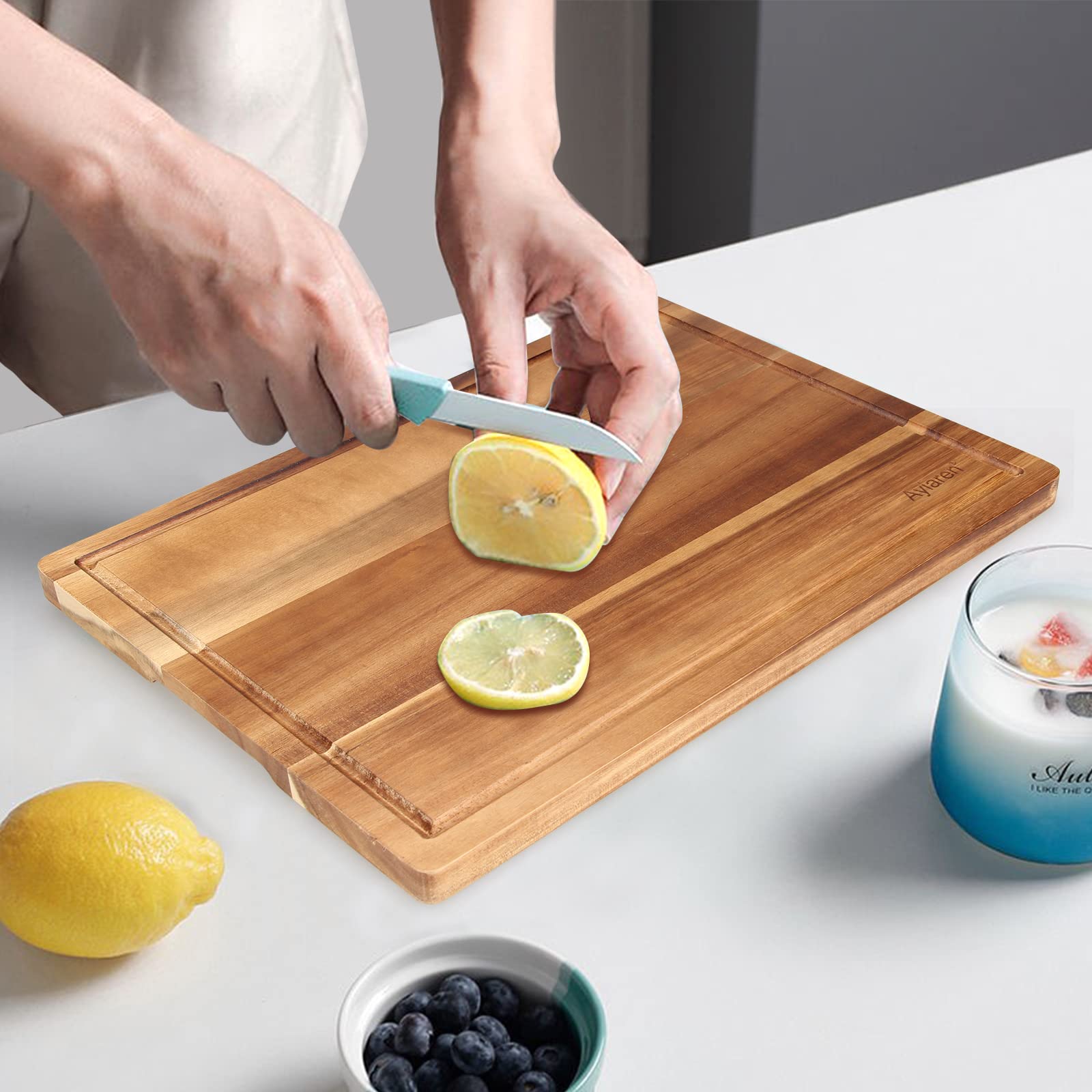 Acacia Wood Chopping Cutting Boards for Kitchen Wooden Charcuterie Board