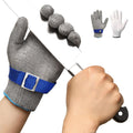 Schwer ANSI A9 Cut Resistant Glove, Food Grade Stainless Steel wire Mesh Metal Gloves, Knife Cutting Gloves for kitchen Mandoline Slicing Butcher Meat Cutting Oyster Shucking Fish Fillet（S, 1 PCS）